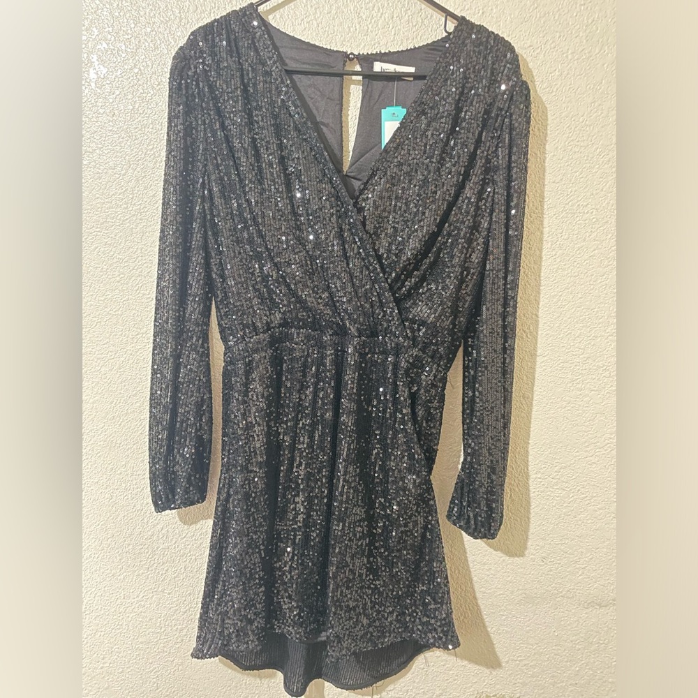 Heartloom Black Sequin Dress